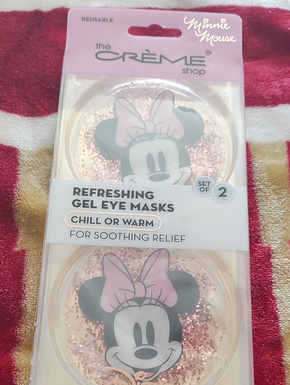 The Creme Shop Minnie Mouse Reusable  Gel Eye Masks